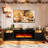 70’’ Media Console for TVs up to 78” with 36” Electric Fireplace-958703841