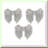 12-Pack Silver Question Mark Cut-outs