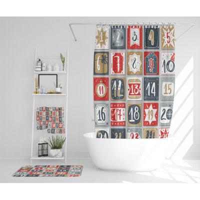 Nassi Polyester Shower Curtain Set