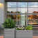 Slat Rectangular Self Watering Planter Box