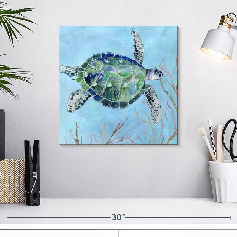 Crowle Sea Turtle I, 16" H x 16" W