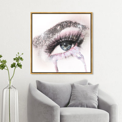 «Fashion and Glam Eyes and Rhinestones», impression sur toile
