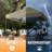 CROWN SHADES 10' x 10' Commercial Pop-Up Canopy Tent with Center Lock and Metal Frame,  Khaki-108926404
