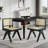 Randall Rattan Dining Chairs With Rubberwood Frame-1865728152