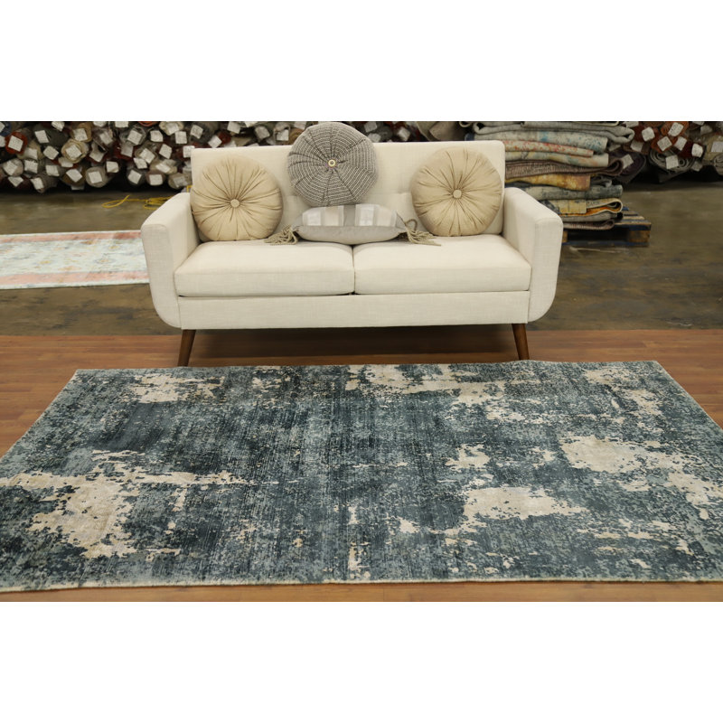 Tapis abstrait délavé 5 x 8