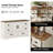 Laziza 53.9" W 6-Drawer Dresser with 2 Doors -968881100