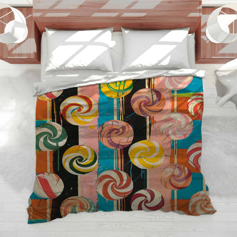 Édredon éclectique Lollipops Bedding, Édredon simple