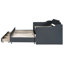 Lit de jour simple tapissier avec couchette et trois tiroirs, gris-5965461