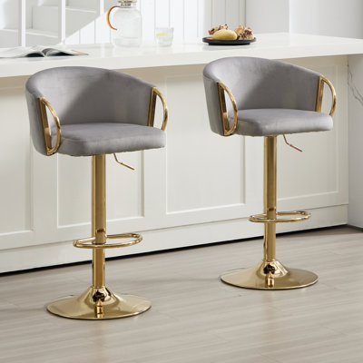 Tabouret tournant à hauteur réglable avec structure en métal