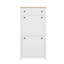 Rangement fonctionnel avec 2 tiroirs rabattables, armoire à chaussures avec tiroir à motif de grain de bois-249069263