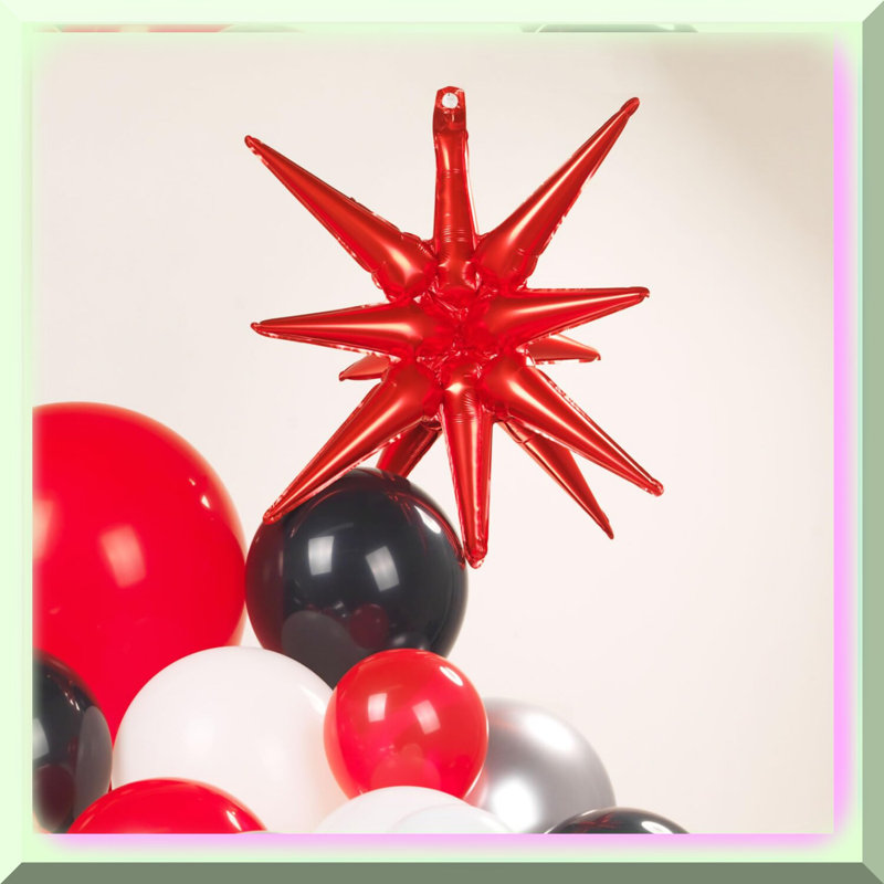 Vibrant Red Black Gold Crepe Paper Streamers 6 Rolls