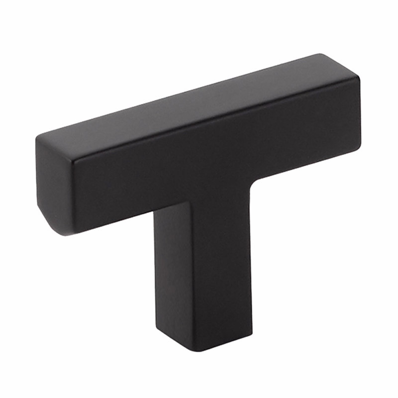 Warwick Rectangular Knob, Flat Black