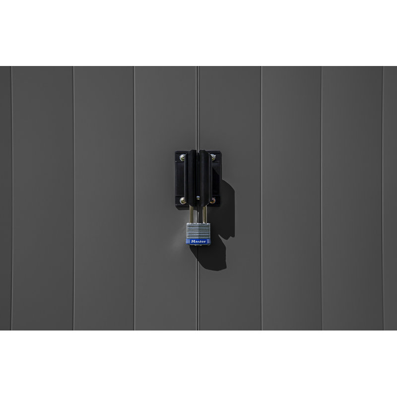 6 ft. x 7 ft. Charcoal Steel Vertical Storage Shed
