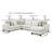 Hifsah 141" Wide Revolution Performance Fabrics® Right Hand Facing Modular Sectional
