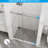Frameless Shower Door, 48" W X 72" H Sleek Silent Sliding Glass Door, 1/4" (6Mm) Thick Tempered Clear Glass With Easy-Clean Coating, Heavy-Duty 304 Stainless Steel, Chrome-124898760