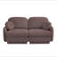 Canapé en chenille avec coussins ronds avec coussins ronds, coussin de dossier matelassé, structure à 2 couches, pieds de base encastrés, assise de conception ergonomique, assemblage facile, canapé à assise profonde pour le salon, poussière de rose