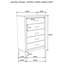 Commode 5 tiroirs Gregory