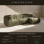 Chaise longue modulaire sans accoudoirs Grossman (verte)-1057746346