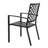 Outdoor 5-Piece Dining Set, Iron Finish, Black-1040189683