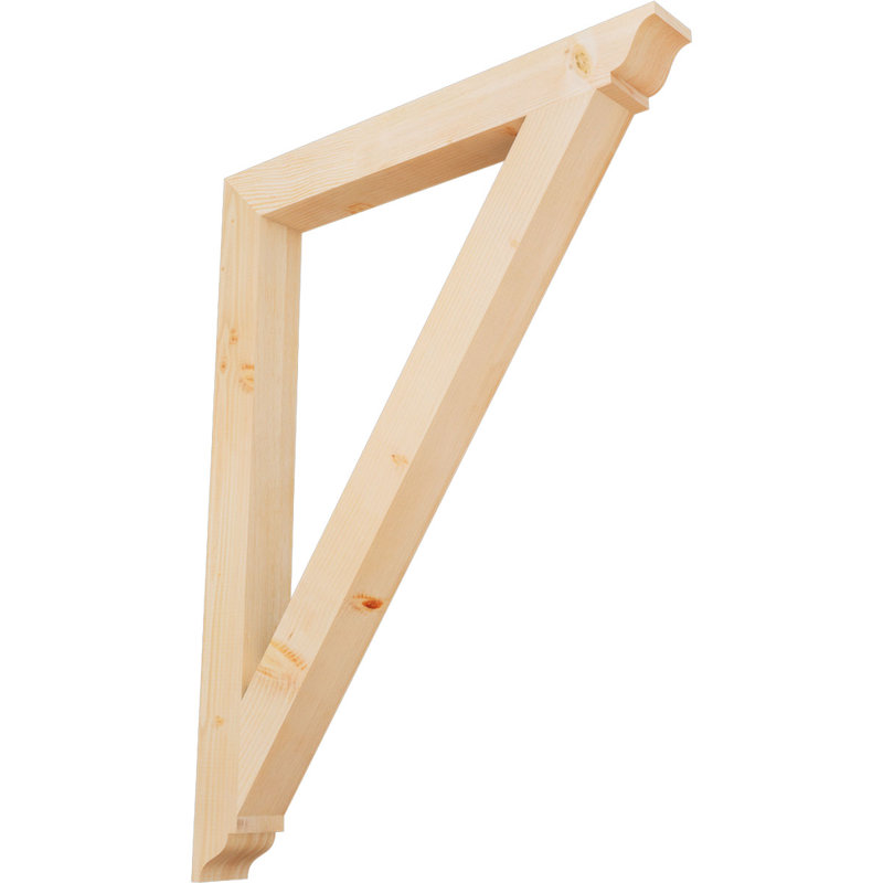 Traditional Traditional Bracket, Douglas Fir (Smooth), 48" H x 4" W x 36" D