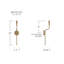 Applique murale cylindrique 2 lumières l 5 po x H 16 po en laiton oxydé vieilli-123843811