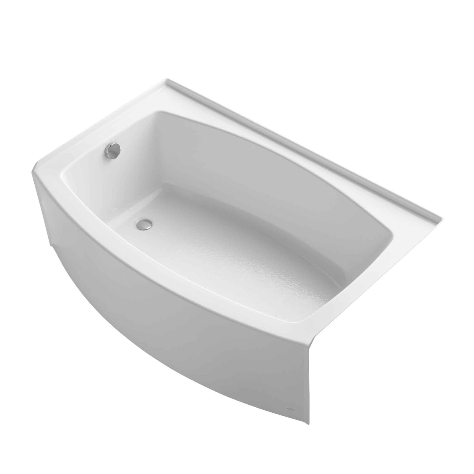 Expanse 60" Soaking Bathtub, White, Left