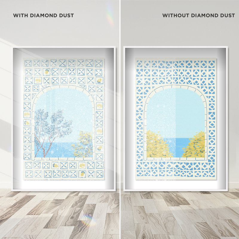 Mediterranean Window Set Set by Oliver Gal, 33"H x 23"W, White Shadowbox