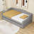 Twin XL Upholstered Daybed with Storage Drawers and LED Light-1435887946
