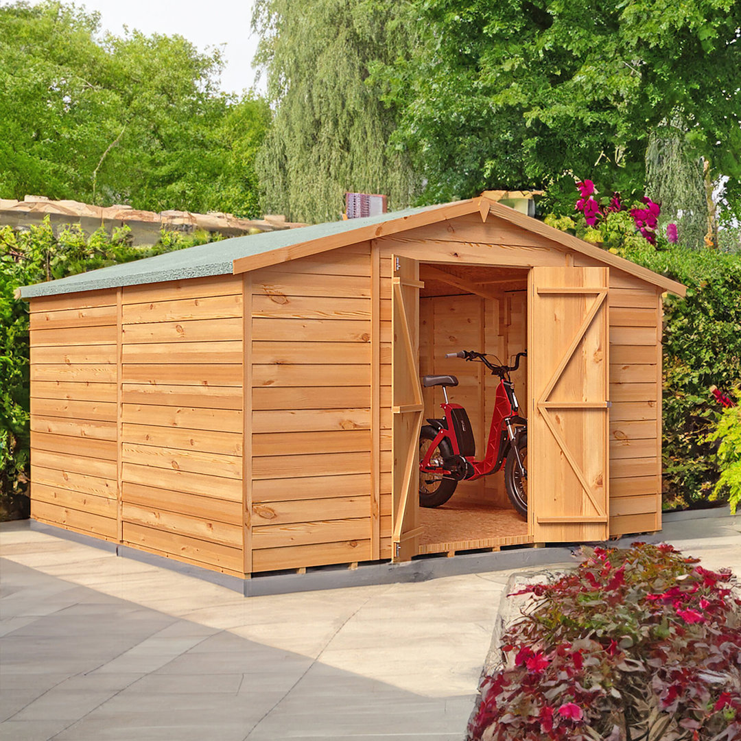 Garden Value Overlap 10 X 10 Windowless Shed - Shire | TJ Hughes - Image 6