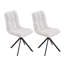Set of 2 Chenille Upholstered Dining Chairs-1379684064-1379684078