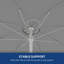 Parasol de plage portatif 5,7 pi avec inclinaison Outsunny-379426972
