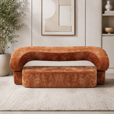 Canapé-lit convertible en coquille d'œuf avec tissu moelleux, aucun assemblage requis