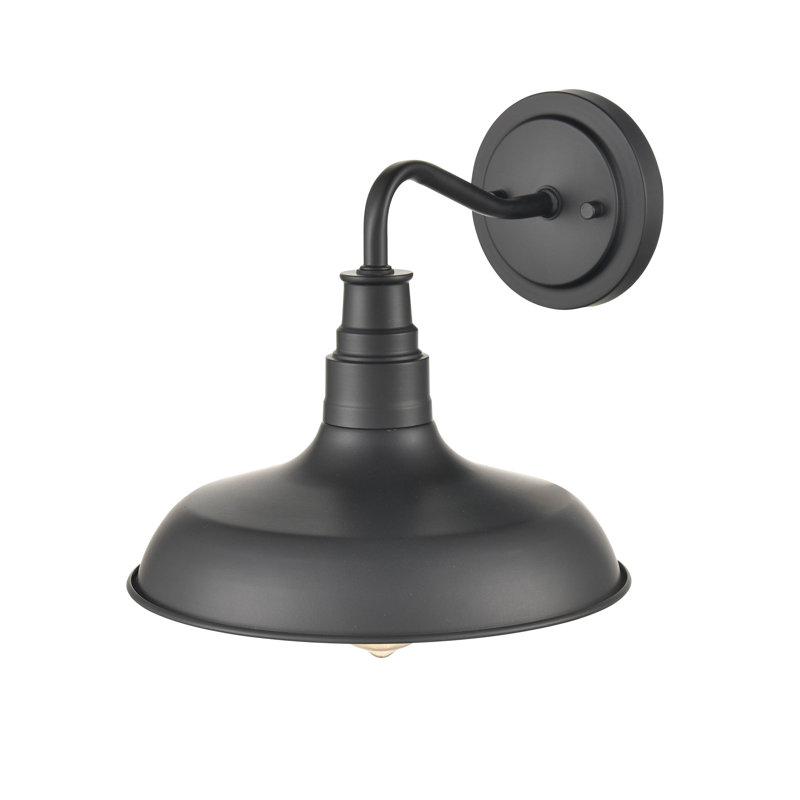 Mckown Wall Light, Powder Coated Black
