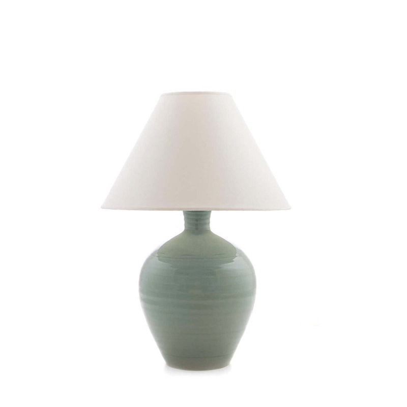 Belmont Lamp, Medium, Crackle Celadon