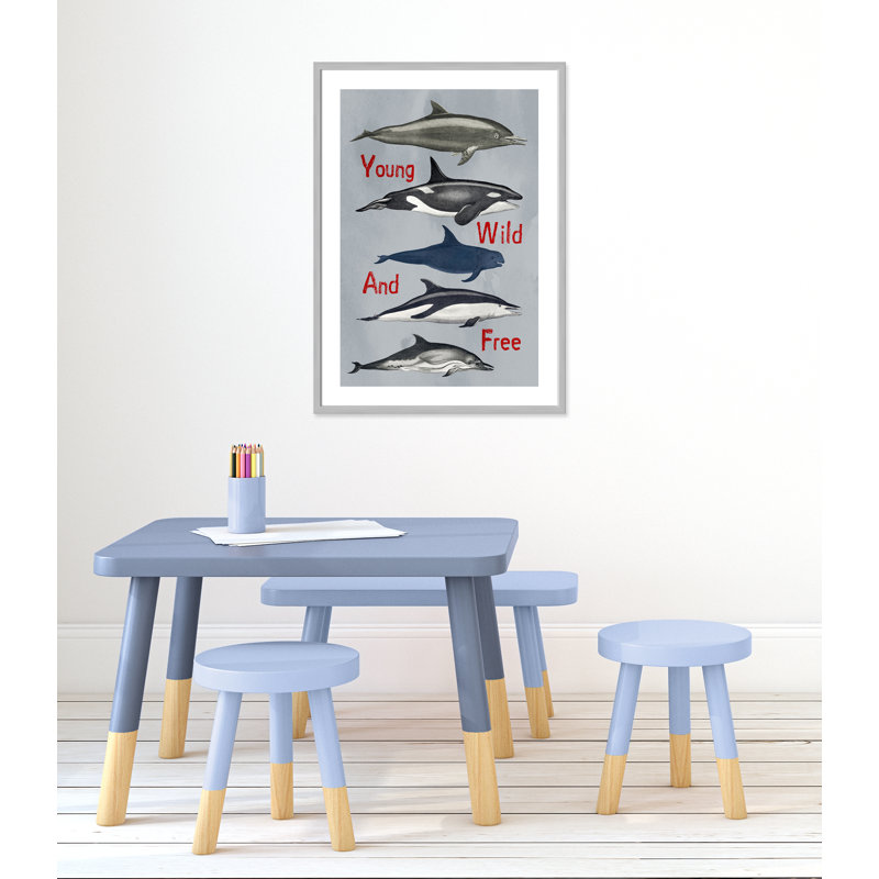 «Young and Wild», impression sur papier, H 34,5 po x l 24,5 po x P 1,18 po, Encadré de boîte argent