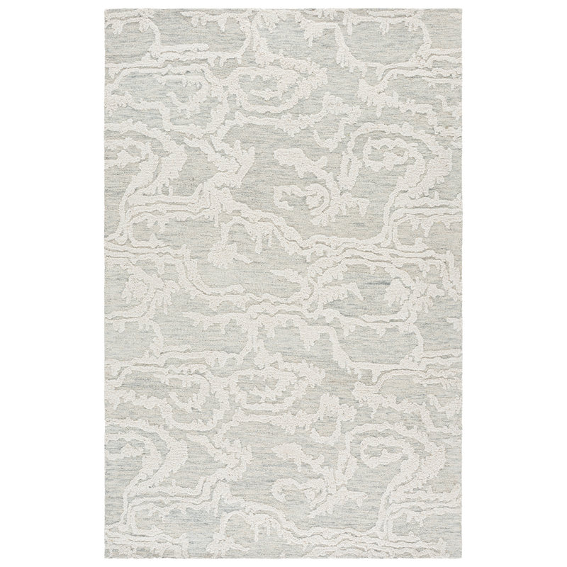 Harvest 305 Hand Tufted 80% Wool; 20% Cotton Abstract Rug, Rectangle 5' x 8'