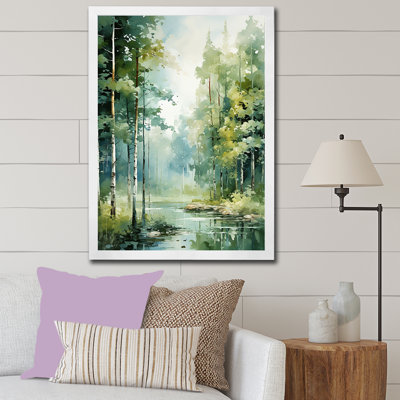 Tranquil Shadows Green Forest II - reproduction sur toile