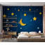 Adhésif mural pelez et collez, ciel bleu nuit-529163253