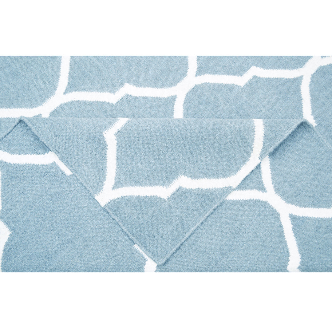 Caroline Geometric Viscose Hand Woven Area Rug