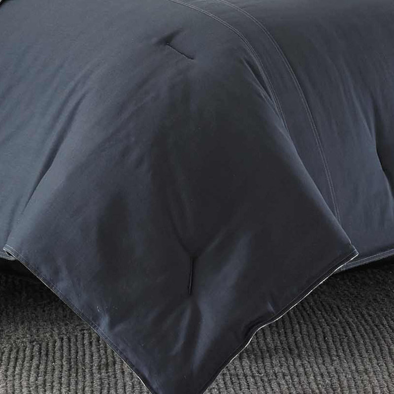 Eddie Bauer Kingston Reversible Duvet Cover Set, King Duvet + 2 Shams, Charcoal