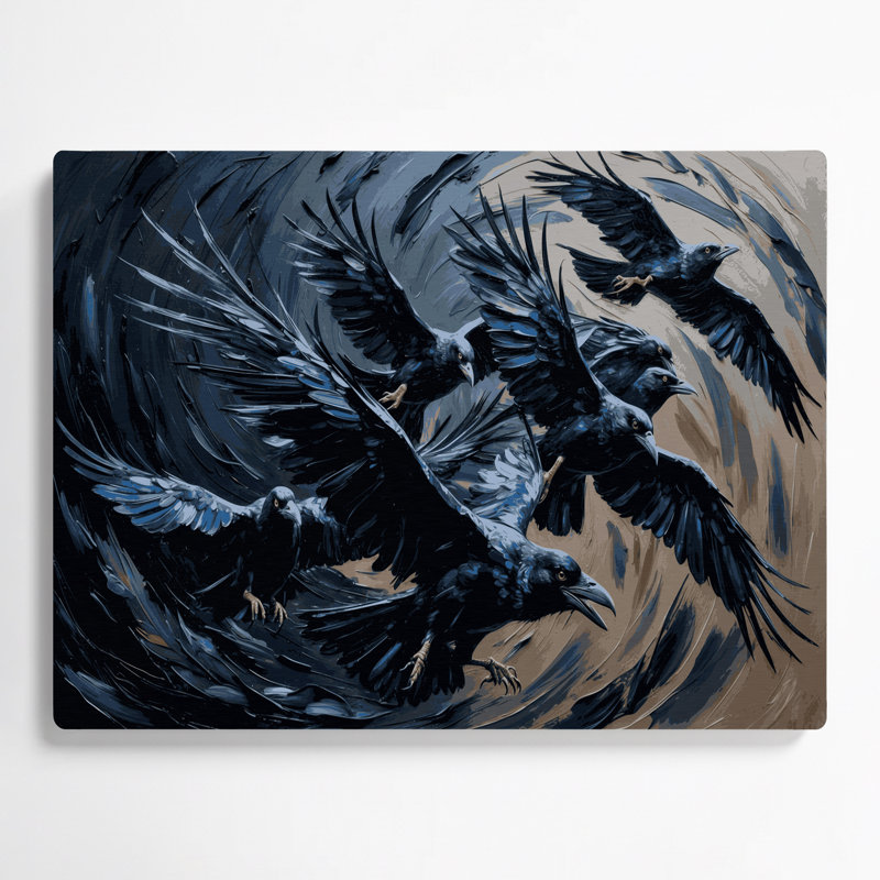 Halloween, corbeaux et corbeaux, art mural gris en métal, H 16 po x l 20 po