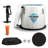 Arctic Fox 1-Person Inflatable Cold Plunge Ice Bath Tub/Hot Tub With PVC Insulated Lid, Pump, And Repair Kit In Gray