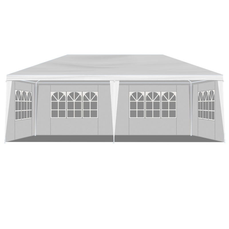 Tente de mariage 10 * 20FT avec 4 parois latérales amovibles, utilisation extérieure pour la fête, le mariage, le marché