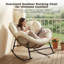 Oversized Outdoor Rocking Papasan Chair with Cushion-1356366863