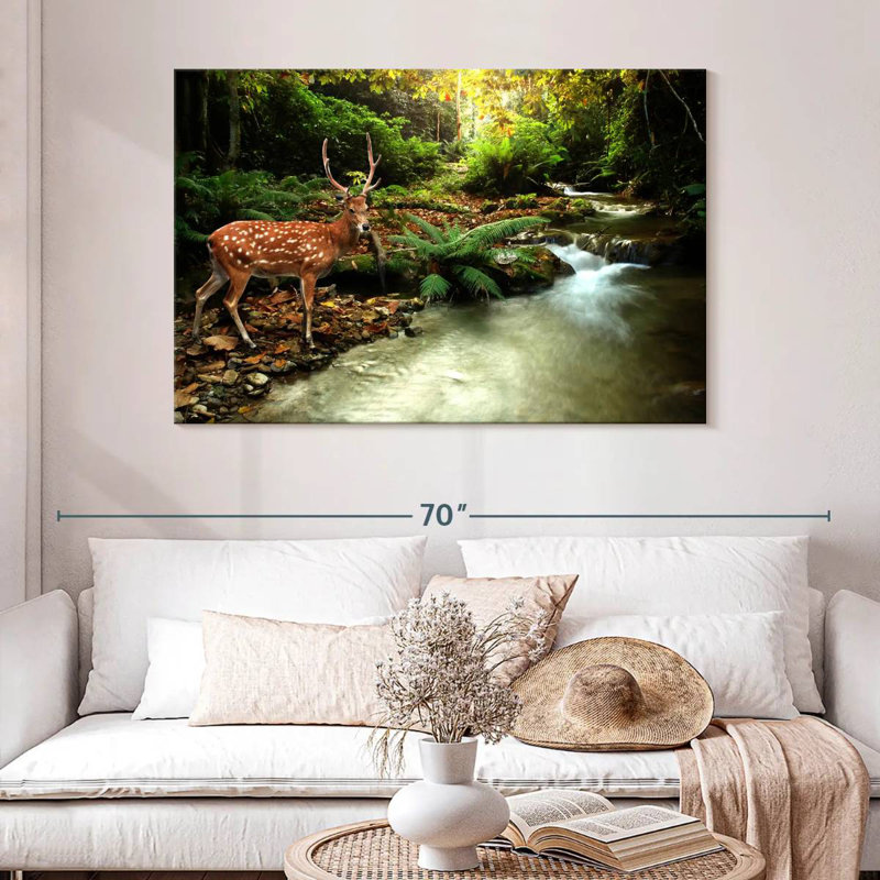 Crowle Deer In Lush Forest