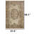 Heirloom Medallion Distressed Area Rug (Khaki)
