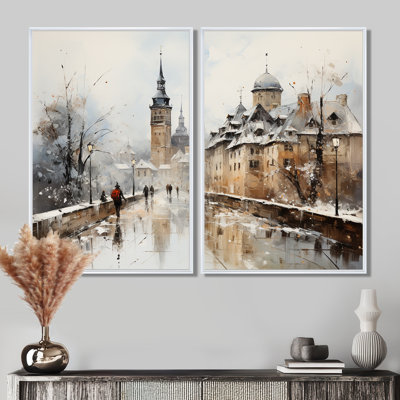 Allemagne, Allemagne, Timberline I - ensemble d'art mural traditionnel multicolore de 2