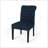BROXTON Tufted Dining Rolltop Chairs Set Of 2, Navy Blue, Sturdy And Stylish For Modern Interiors-171572436-171572435