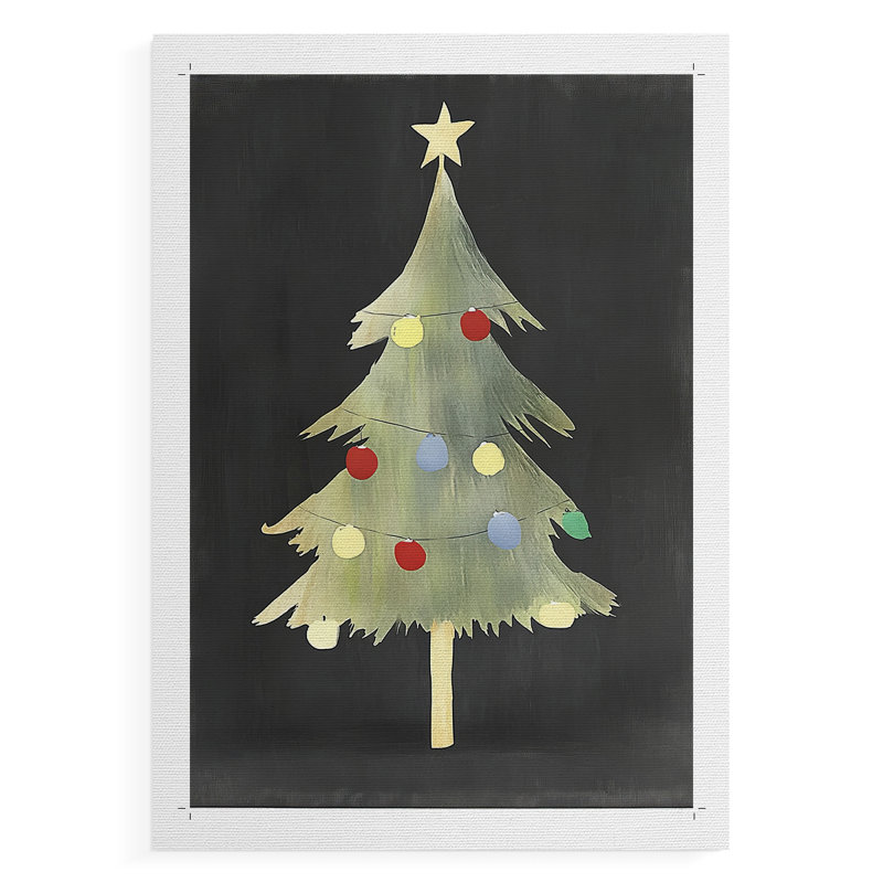 Art des Fêtes de Noël, impression sur toile seulement - non encadrée, H 27 po x l 18 po