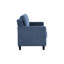 Ensemble de 3 pièces de salon en chenille bleu marine. Cadre en bois. Revêtement doux et confortable. Coussins de siège à dossier serré pour un look moderne et élégant. Siège à ressorts ensachés longue durée. Embellissez votre maison